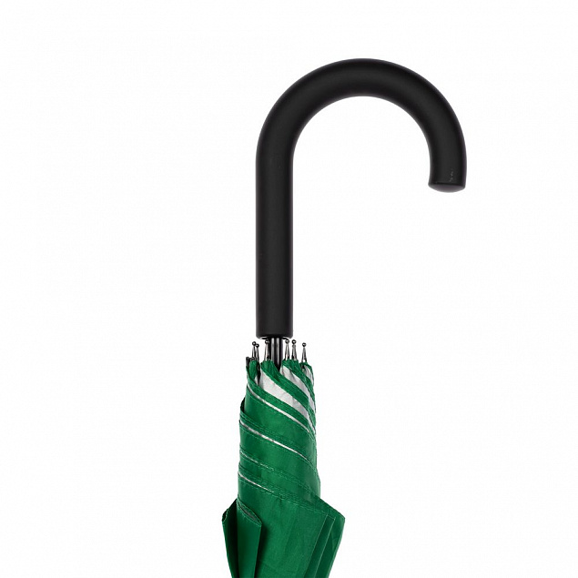 Зонт-трость Silverine, зеленый с логотипом в Москве заказать по выгодной цене в кибермаркете AvroraStore