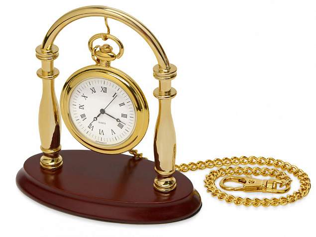 Часы с цепочкой на подставке с логотипом в Москве заказать по выгодной цене в кибермаркете AvroraStore