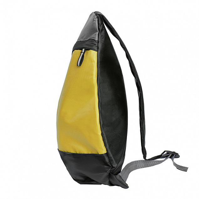 Рюкзак Pick, жёлтый/серый/чёрный, 41 x 32 см, 100% полиэстер 210D с логотипом в Москве заказать по выгодной цене в кибермаркете AvroraStore