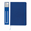 Блокнот с закладкой-фонариком, синий с логотипом в Москве заказать по выгодной цене в кибермаркете AvroraStore