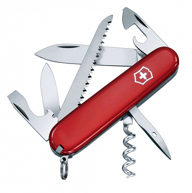 Офицерский нож CAMPER 91, красный с логотипом в Москве заказать по выгодной цене в кибермаркете AvroraStore