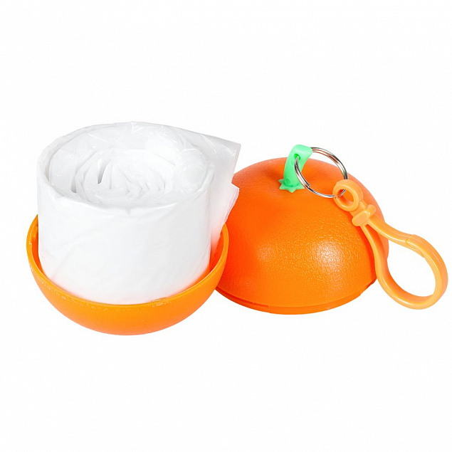 Дождевик в футляре «Фрукт», оранжевый мандарин с логотипом в Москве заказать по выгодной цене в кибермаркете AvroraStore