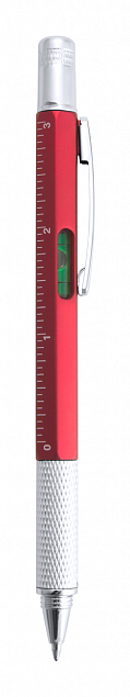 Многофункциональная ручка, красная с логотипом в Москве заказать по выгодной цене в кибермаркете AvroraStore