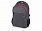 Рюкзак Metropolitan, серый с красной молнией и красной подкладкой с логотипом в Москве заказать по выгодной цене в кибермаркете AvroraStore