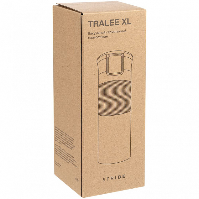 Термостакан Tralee XL, черный с логотипом в Москве заказать по выгодной цене в кибермаркете AvroraStore
