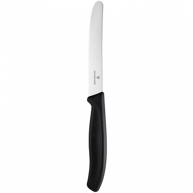 Нож для овощей Victorinox Swiss Classic, черный с логотипом в Москве заказать по выгодной цене в кибермаркете AvroraStore