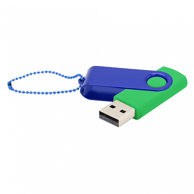 Флешка Designer To Go 2.0 USB 16Gb, зеленый/синий с логотипом в Москве заказать по выгодной цене в кибермаркете AvroraStore