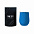 Набор Cofer Tube софт-тач CO12s black, голубой с логотипом в Москве заказать по выгодной цене в кибермаркете AvroraStore
