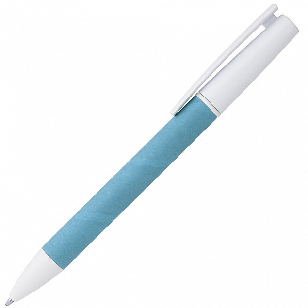 Ручка шариковая Pinokio, голубая с логотипом в Москве заказать по выгодной цене в кибермаркете AvroraStore