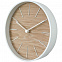 Часы настенные Kudo, беленый дуб с логотипом в Москве заказать по выгодной цене в кибермаркете AvroraStore