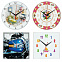 Часы стеклянные на заказ Time Wheel с логотипом в Москве заказать по выгодной цене в кибермаркете AvroraStore