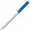 Ручка шариковая Hint Special, белая с голубым с логотипом в Москве заказать по выгодной цене в кибермаркете AvroraStore