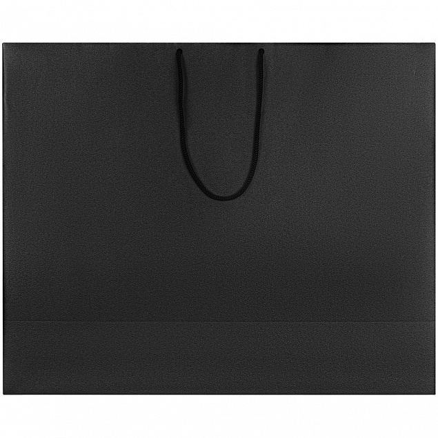 Пакет бумажный «Блеск», большой, черный с логотипом в Москве заказать по выгодной цене в кибермаркете AvroraStore