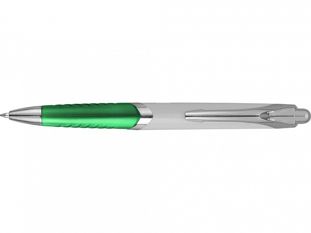 Ручка шариковая Призма, белый/зеленый с логотипом в Москве заказать по выгодной цене в кибермаркете AvroraStore