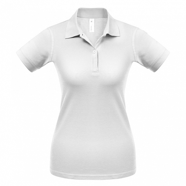 Рубашка поло женская Safran Pure белая с логотипом в Москве заказать по выгодной цене в кибермаркете AvroraStore