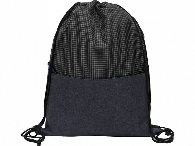 Рюкзак-мешок Reflex со светоотражающим эффектом, синий с логотипом  заказать по выгодной цене в кибермаркете AvroraStore