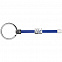 Элемент брелка-конструктора «Хлястик с кольцом и зажимом», синий с логотипом в Москве заказать по выгодной цене в кибермаркете AvroraStore