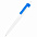 Ручка пластиковая Blancore, светло-синяя с логотипом в Москве заказать по выгодной цене в кибермаркете AvroraStore
