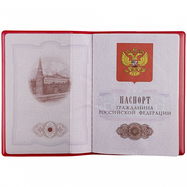 Обложка для паспорта Marvel, красная с логотипом в Москве заказать по выгодной цене в кибермаркете AvroraStore