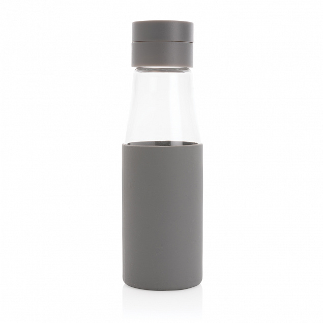Стеклянная бутылка для воды Ukiyo с силиконовым держателем с логотипом в Москве заказать по выгодной цене в кибермаркете AvroraStore
