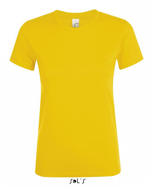 Фуфайка (футболка) REGENT женская,Жёлтый L с логотипом в Москве заказать по выгодной цене в кибермаркете AvroraStore