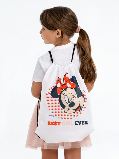 Рюкзак «Минни Маус. Best Girl Ever», белый с логотипом в Москве заказать по выгодной цене в кибермаркете AvroraStore