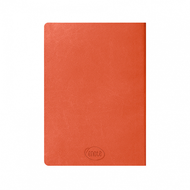 Ежедневник недатированный Tony, А5, оранжевый, кремовый блок в клетку с логотипом в Москве заказать по выгодной цене в кибермаркете AvroraStore