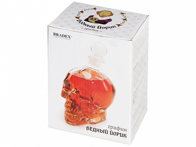 Графин Skull с логотипом в Москве заказать по выгодной цене в кибермаркете AvroraStore
