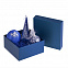 Коробка Satin, малая, синяя с логотипом в Москве заказать по выгодной цене в кибермаркете AvroraStore