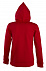 Толстовка женская на молнии с капюшоном Seven Women 290, красная с логотипом в Москве заказать по выгодной цене в кибермаркете AvroraStore