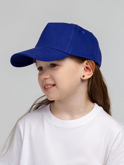 Бейсболка детская Standard Kids, синяя с логотипом в Москве заказать по выгодной цене в кибермаркете AvroraStore