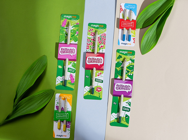 «Растущий карандаш» с семенами базилика с логотипом в Москве заказать по выгодной цене в кибермаркете AvroraStore