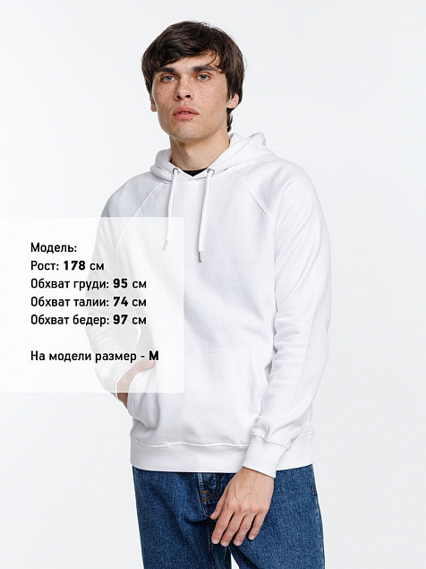 Толстовка унисекс Stellar, белая с логотипом в Москве заказать по выгодной цене в кибермаркете AvroraStore