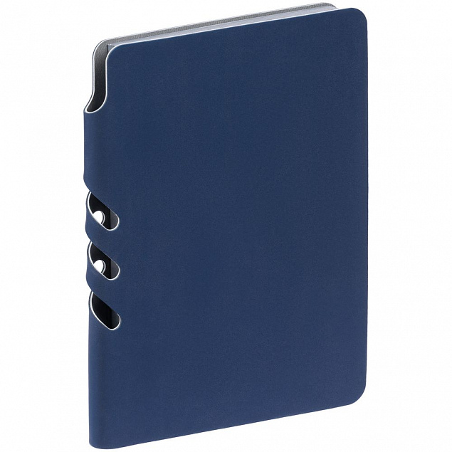 Ежедневник Flexpen Mini, недатированный, синий с логотипом в Москве заказать по выгодной цене в кибермаркете AvroraStore