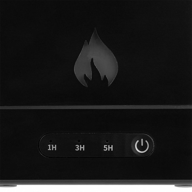 Увлажнитель-ароматизатор с имитацией пламени Fuego, черный с логотипом в Москве заказать по выгодной цене в кибермаркете AvroraStore