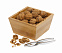 Бамбуковый набор Щелкунчик CLICK, коричневый, серебристый с логотипом в Москве заказать по выгодной цене в кибермаркете AvroraStore