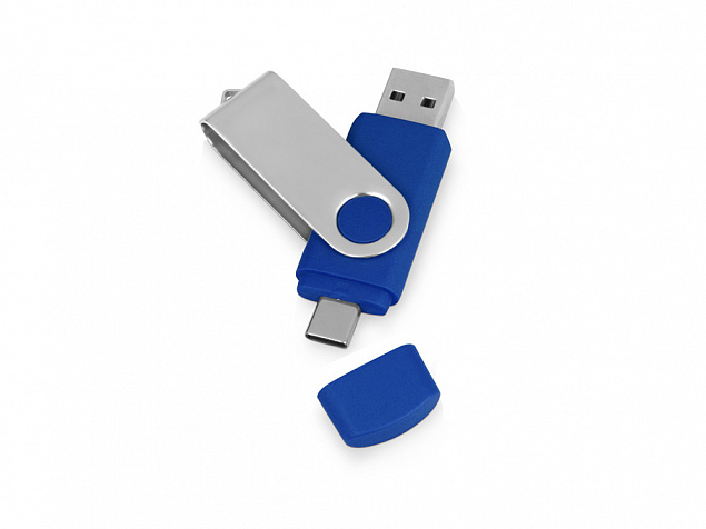 USB/USB Type-C флешка на 16 Гб «Квебек C» с логотипом в Москве заказать по выгодной цене в кибермаркете AvroraStore