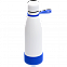 Термобутылка герметичная вакуумная Olivia To Go, белый/синий с логотипом в Москве заказать по выгодной цене в кибермаркете AvroraStore