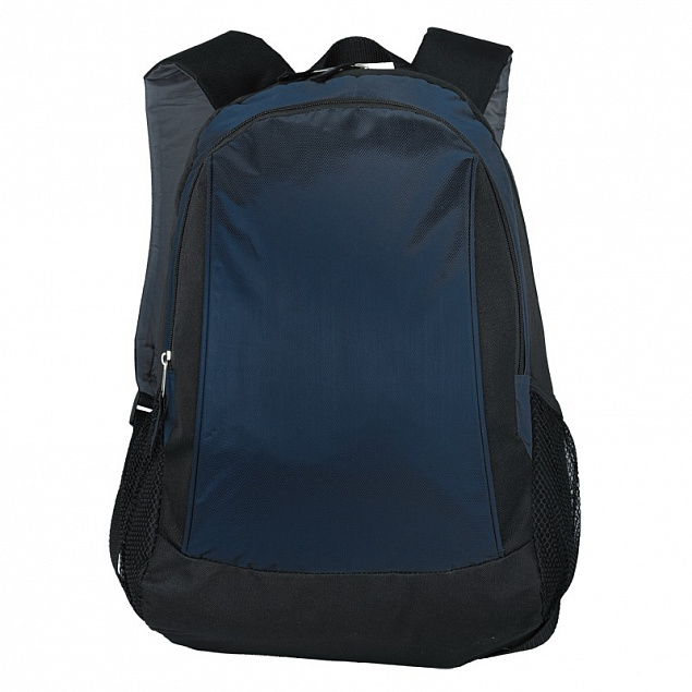 Рюкзак Duluth, синий/черный с логотипом в Москве заказать по выгодной цене в кибермаркете AvroraStore