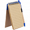 Блокнот на кольцах Eco Note с ручкой, синий с логотипом  заказать по выгодной цене в кибермаркете AvroraStore
