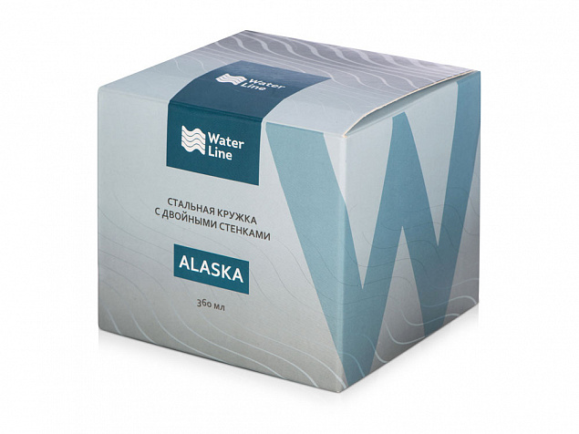 Стальная кружка с двойными стенками «Alaska» с логотипом в Москве заказать по выгодной цене в кибермаркете AvroraStore