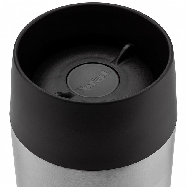 Термостакан Travel Mug, вакуумный, серебристый с логотипом в Москве заказать по выгодной цене в кибермаркете AvroraStore