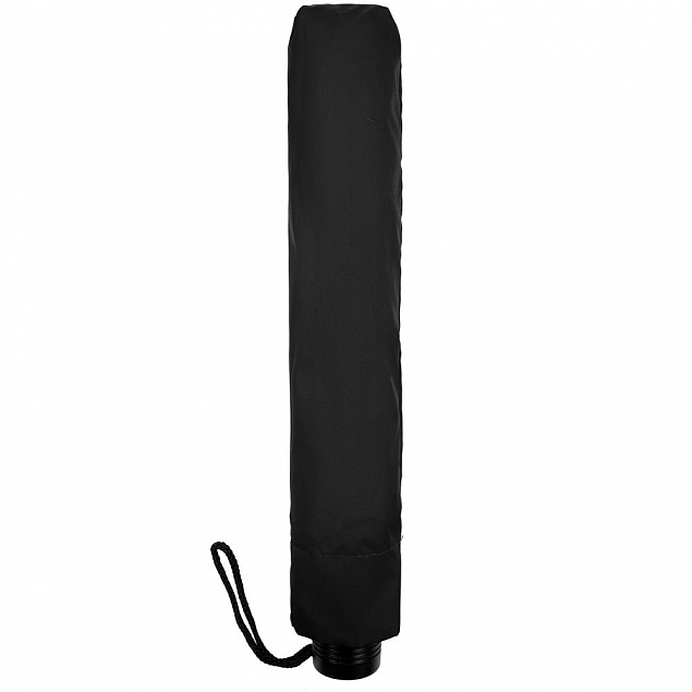 Зонт складной Rain Spell, черный с логотипом  заказать по выгодной цене в кибермаркете AvroraStore