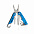 Мультитул с карабином, синий с логотипом в Москве заказать по выгодной цене в кибермаркете AvroraStore