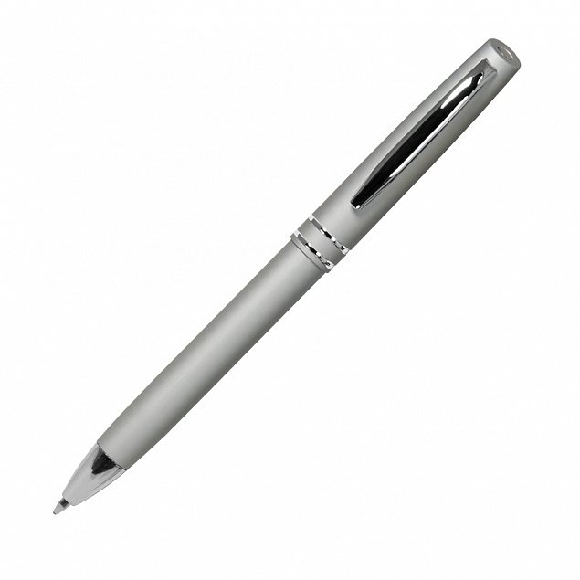 Шариковая ручка Consul, серебро/1 с логотипом в Москве заказать по выгодной цене в кибермаркете AvroraStore
