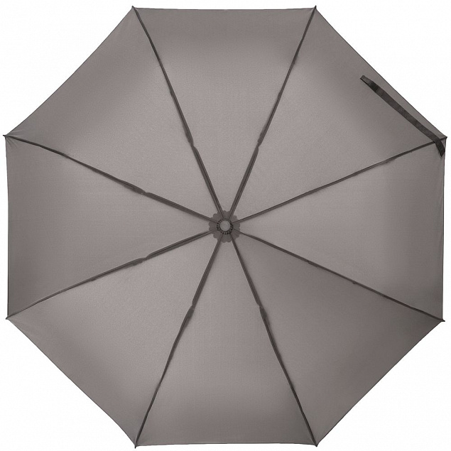 Зонт складной Hard Work с проявляющимся рисунком, серый с логотипом в Москве заказать по выгодной цене в кибермаркете AvroraStore