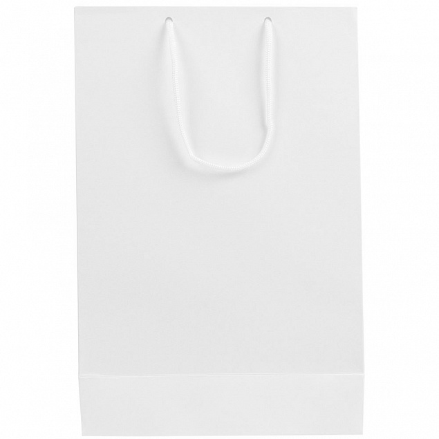 Пакет бумажный «Блеск», средний, белый с логотипом в Москве заказать по выгодной цене в кибермаркете AvroraStore
