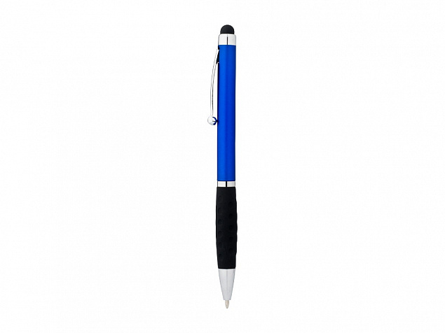 Ручка-стилус шариковая Ziggy синие чернила, синий/черный с логотипом в Москве заказать по выгодной цене в кибермаркете AvroraStore