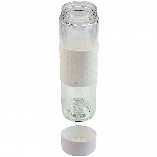 Бутылка для воды Glass WMB, белая с логотипом в Москве заказать по выгодной цене в кибермаркете AvroraStore