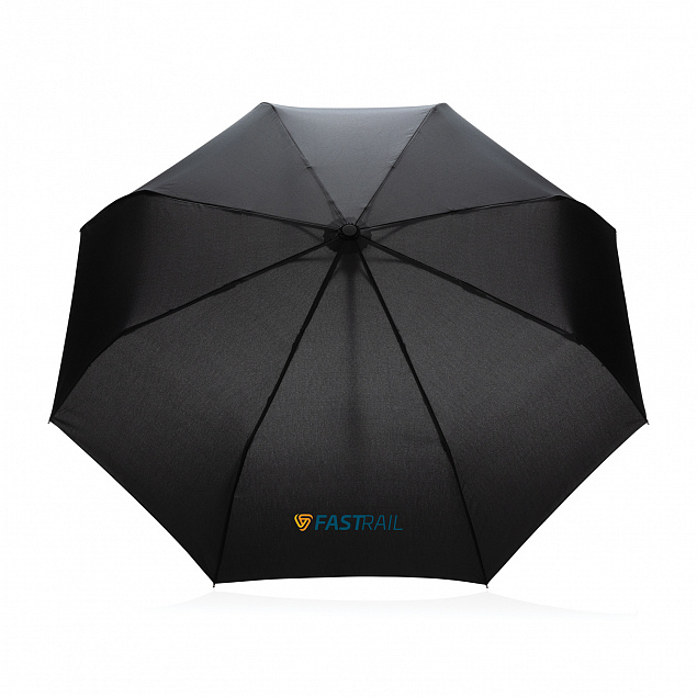 Автоматический зонт Impact из RPET AWARE™ с бамбуковой ручкой, d94 см с логотипом в Москве заказать по выгодной цене в кибермаркете AvroraStore